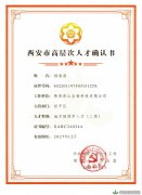 总经理杨春刚被评为西安市地方领军人才